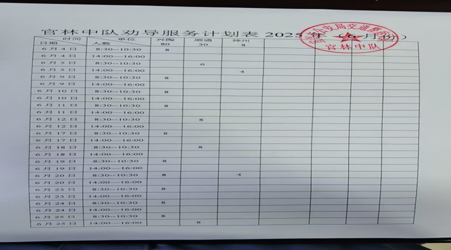 官林站勸導服務和計劃